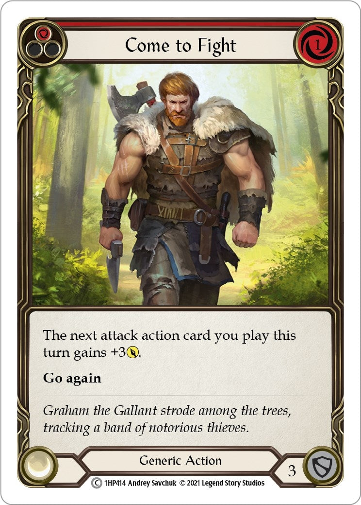 Image for Come to Fight (Red) (History Pack Vol.1) (1HP414) - Flesh and Blood TCG