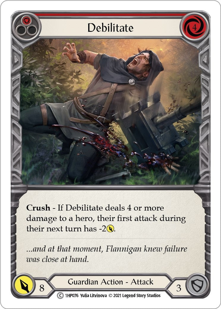 Image for Debilitate (Red) (History Pack Vol.1) (1HP076) - Flesh and Blood TCG