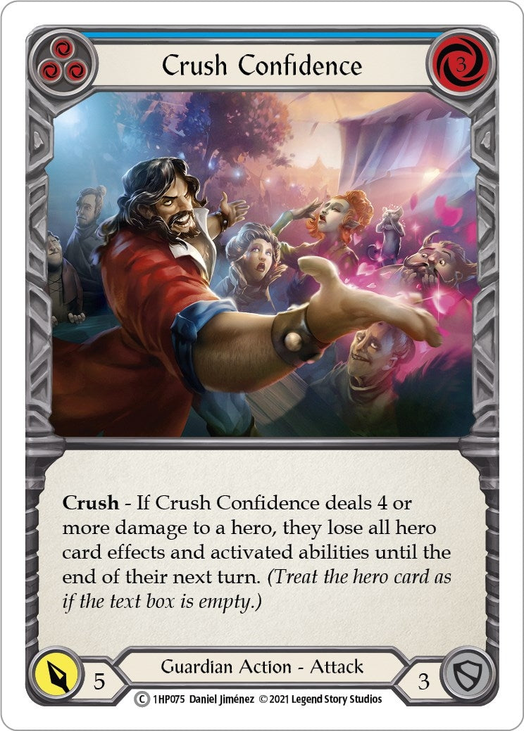 Image for Crush Confidence (Blue) (History Pack Vol.1) (1HP075) - Flesh and Blood TCG