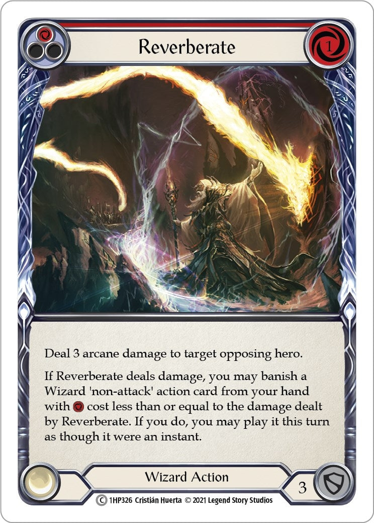 Image for Reverberate (Red) (History Pack Vol.1) (1HP326) - Flesh and Blood TCG