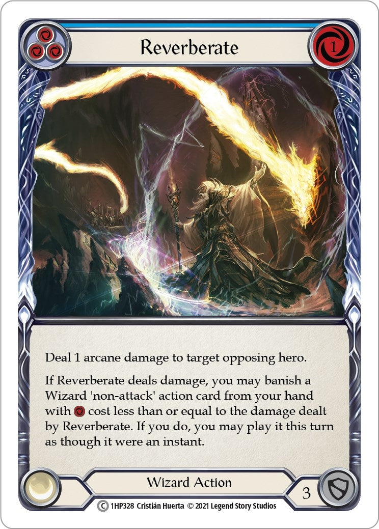 Image for Reverberate (Blue) (History Pack Vol.1) (1HP328) - Flesh and Blood TCG