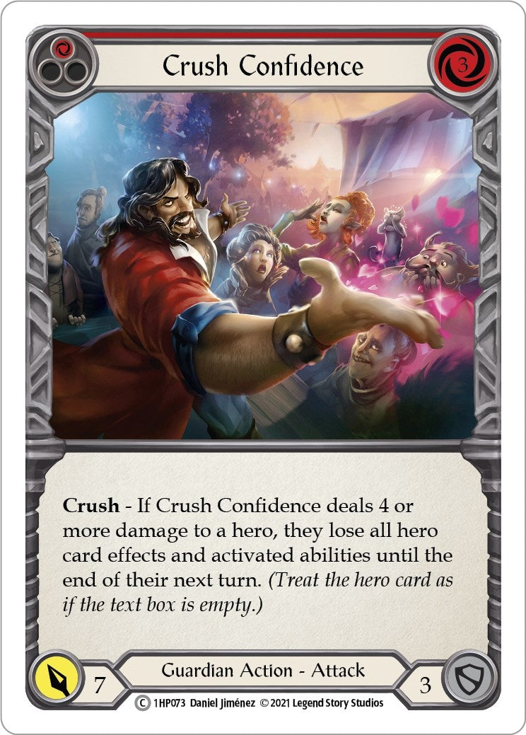Image for Crush Confidence (Red) (History Pack Vol.1) (1HP073) - Flesh and Blood TCG