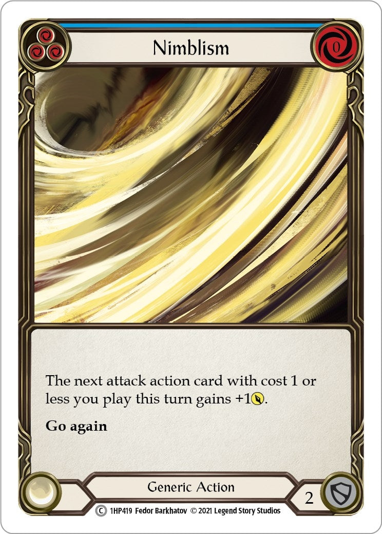 Image for Nimblism (Blue) (History Pack Vol.1) (1HP419) - Flesh and Blood TCG