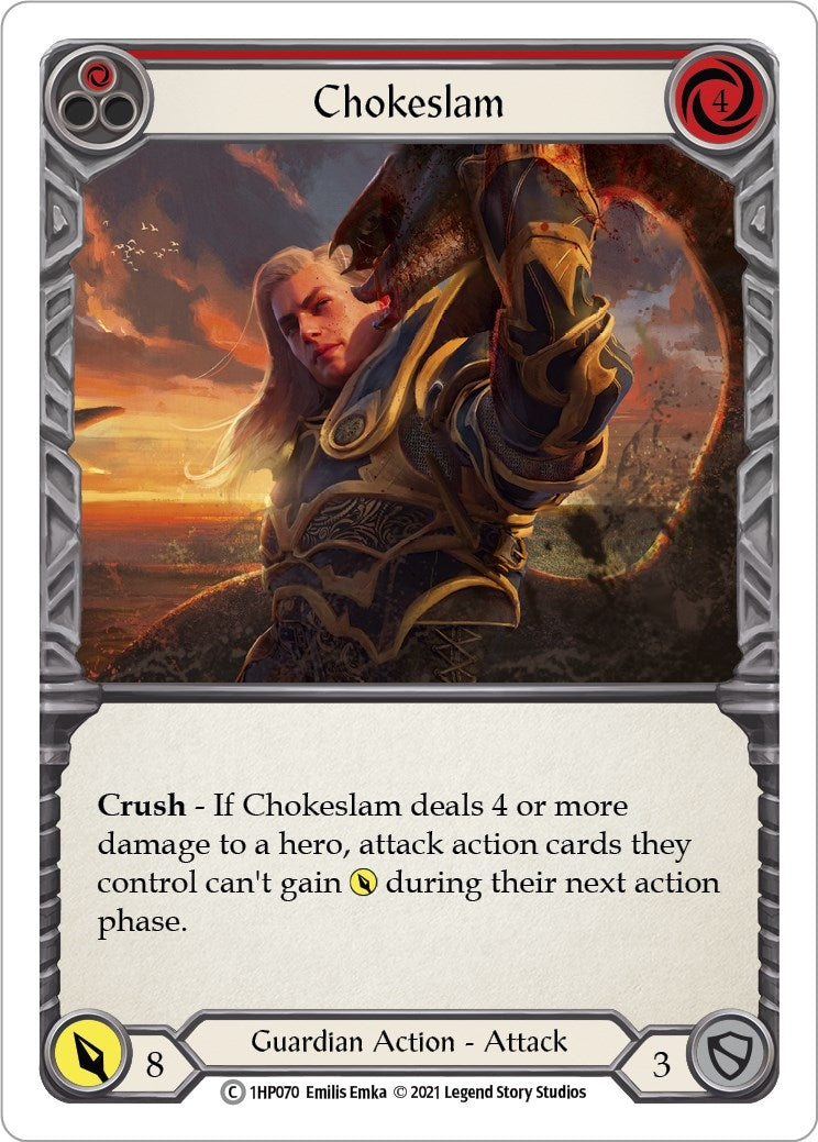 Image for Chokeslam (Red) (History Pack Vol.1) (1HP070) - Flesh and Blood TCG