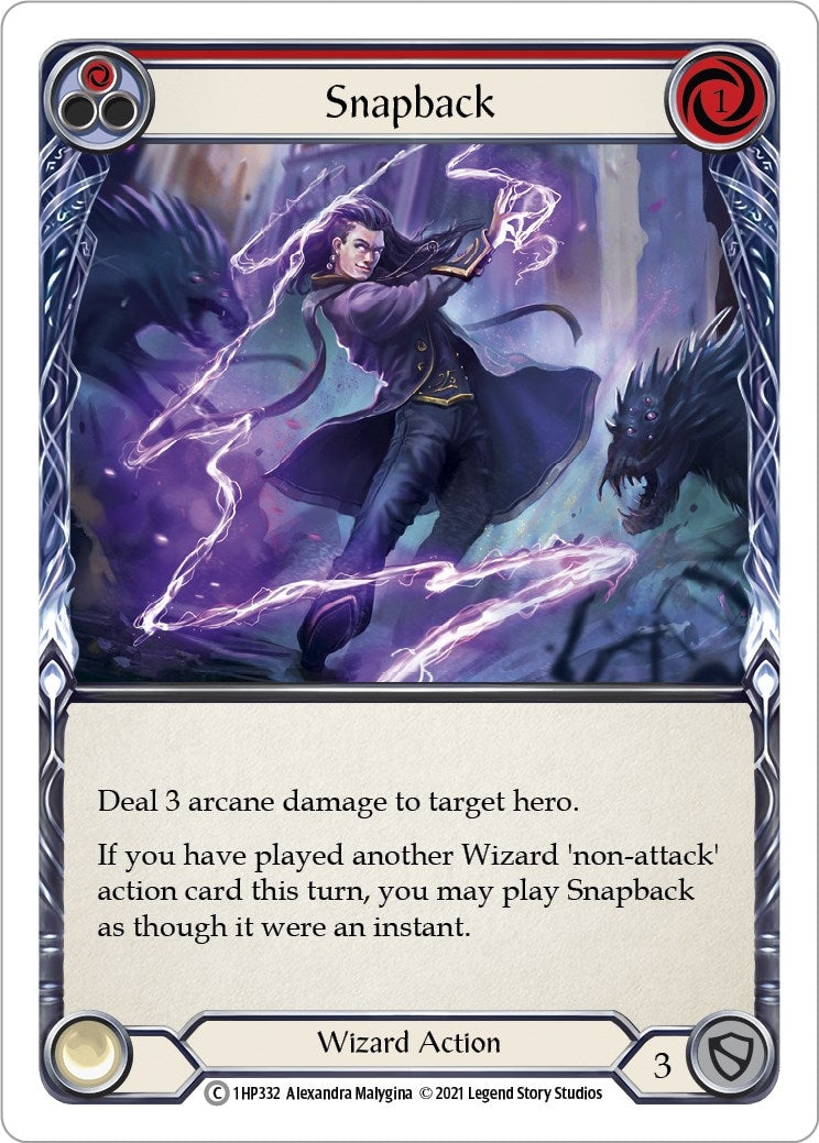 Image for Snapback (Red) (History Pack Vol.1) (1HP332) - Flesh and Blood TCG