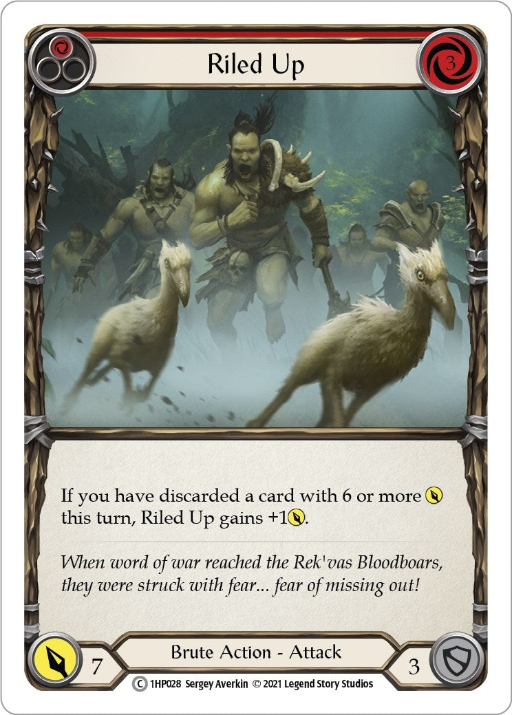Image for Riled Up (Red) (History Pack Vol.1) (1HP028) - Flesh and Blood TCG