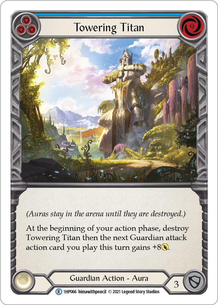 Image for Towering Titan (Blue) (History Pack Vol.1) (1HP066) - Flesh and Blood TCG