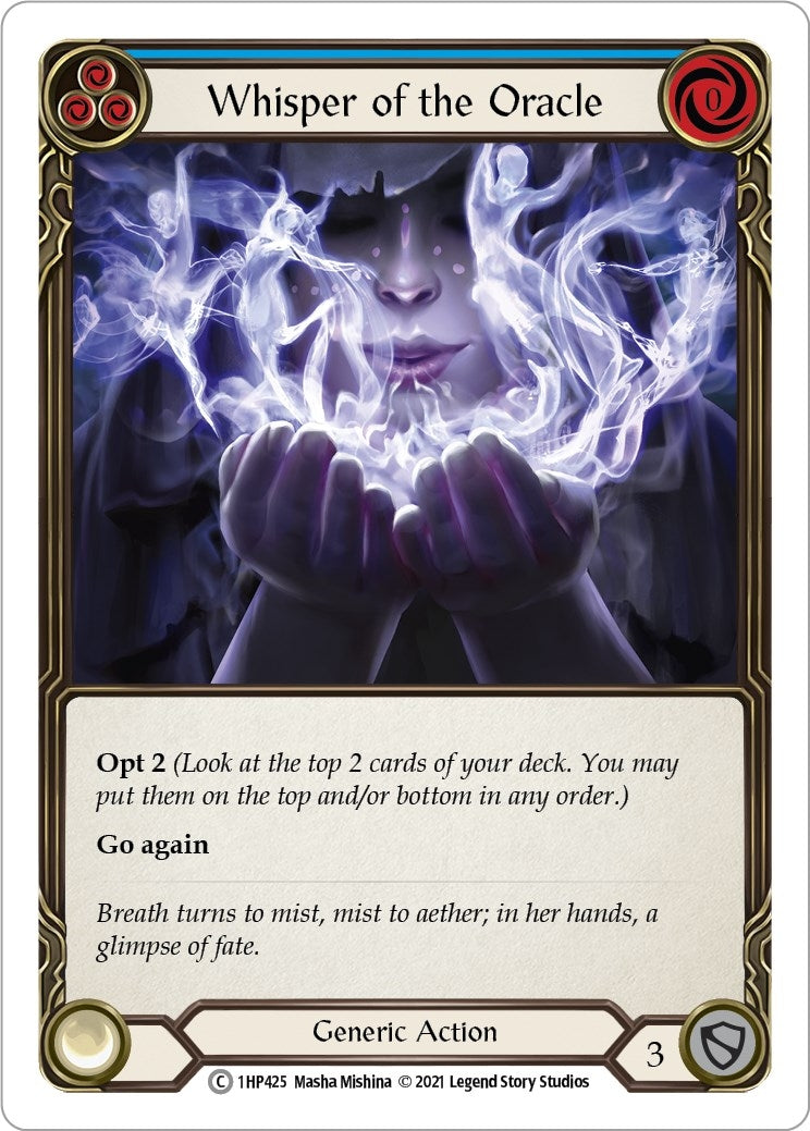 Image for Whisper of the Oracle (Blue) (History Pack Vol.1) (1HP425) - Flesh and Blood TCG