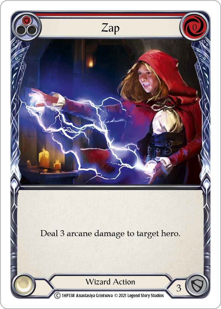 Image for Zap (Red) (History Pack Vol.1) (1HP338) - Flesh and Blood TCG