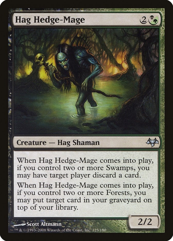 Image for Hag Hedge-Mage (Eventide) (123) - Magic: The Gathering
