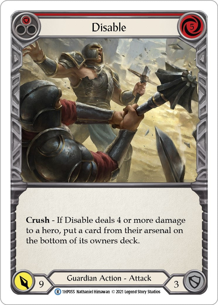 Image for Disable (Red) (History Pack Vol.1) (1HP055) - Flesh and Blood TCG