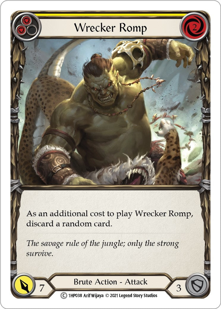Image for Wrecker Romp (Yellow) (History Pack Vol.1) (1HP038) - Flesh and Blood TCG