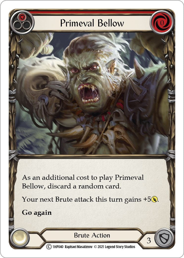 Image for Primeval Bellow (Red) (History Pack Vol.1) (1HP040) - Flesh and Blood TCG