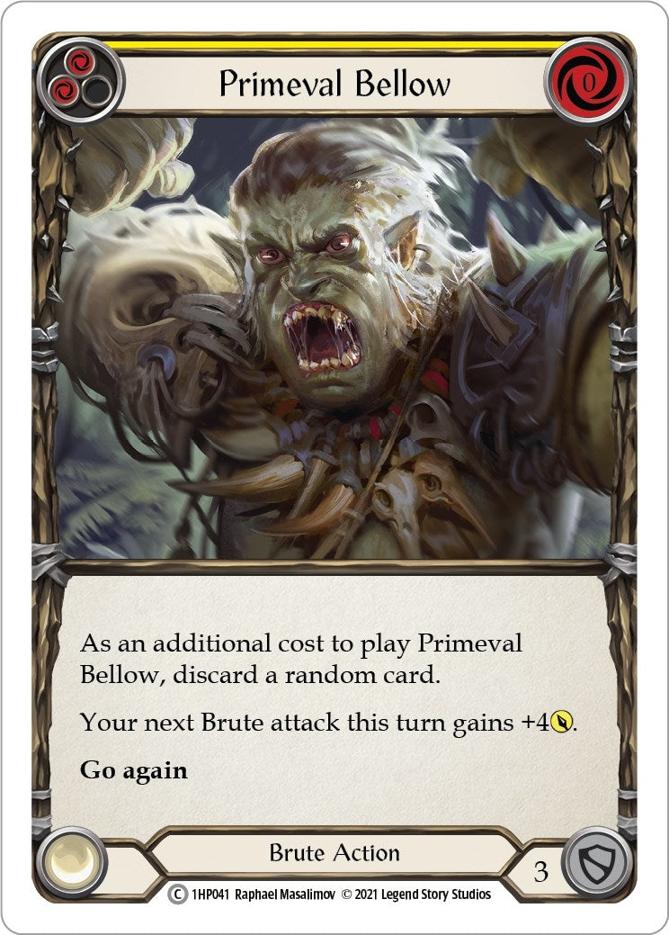 Image for Primeval Bellow (Yellow) (History Pack Vol.1) (1HP041) - Flesh and Blood TCG