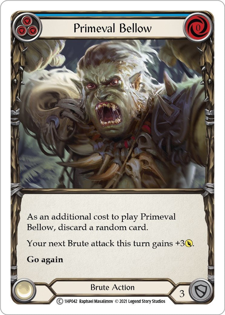 Image for Primeval Bellow (Blue) (History Pack Vol.1) (1HP042) - Flesh and Blood TCG