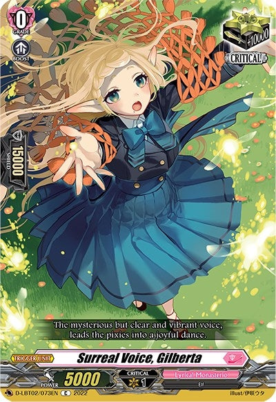 Image for Surreal Voice, Gilberta (D-LBT02: Lyrical Monasterio ~It's a New School Term!~) (D-LBT02/073EN) - Cardfight Vanguard