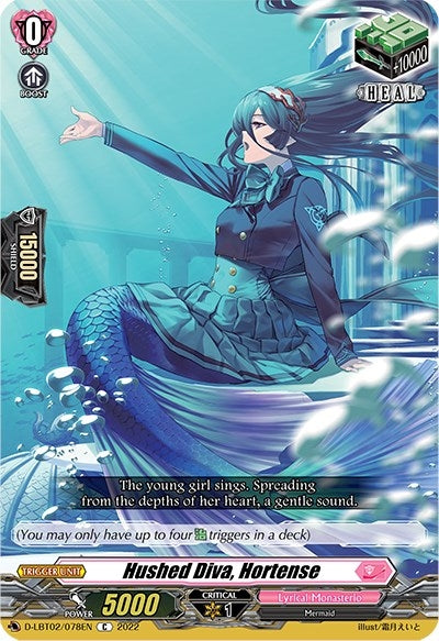 Image for Hushed Diva, Hortense (D-LBT02: Lyrical Monasterio ~It's a New School Term!~) (D-LBT02/078EN) - Cardfight Vanguard