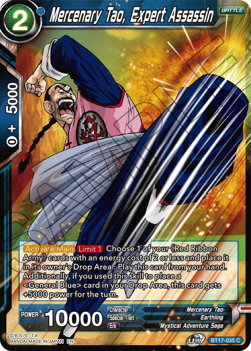 Image for Mercenary Tao, Expert Assassin (Ultimate Squad) (BT17-035) - Dragon Ball Super: Masters