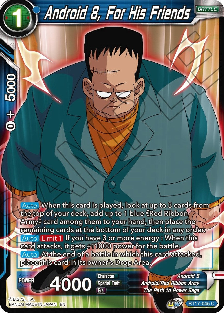 Image for Android 8, For His Friends (Ultimate Squad) (BT17-045) - Dragon Ball Super: Masters
