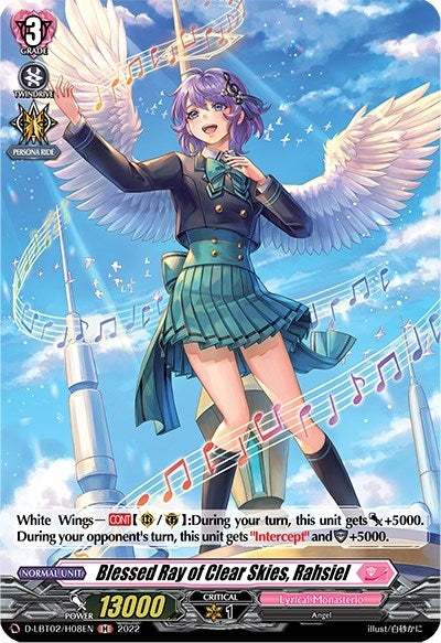 Image for Blessed Ray of Clear Skies, Rahsiel (Holo) (D-LBT02: Lyrical Monasterio ~It's a New School Term!~) (D-LBT02/H08EN) - Cardfight Vanguard