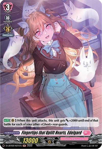 Image for Fingertips that Uplift Hearts, Edelgard (Holo) (D-LBT02: Lyrical Monasterio ~It's a New School Term!~) (D-LBT02/H21EN) - Cardfight Vanguard
