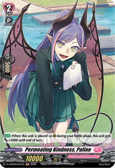 Image for Permeating Kindness, Paline (Holo) (D-LBT02: Lyrical Monasterio ~It's a New School Term!~) (D-LBT02/H27EN) - Cardfight Vanguard