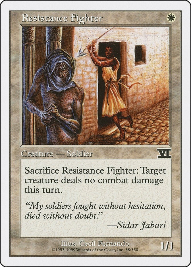 Image for Resistance Fighter (Classic Sixth Edition) (38) - Magic: The Gathering