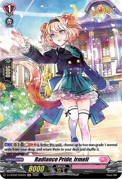 Image for Radiance Pride, Irmeli (Holo) (D-LBT02: Lyrical Monasterio ~It's a New School Term!~) (D-LBT02/H35EN) - Cardfight Vanguard