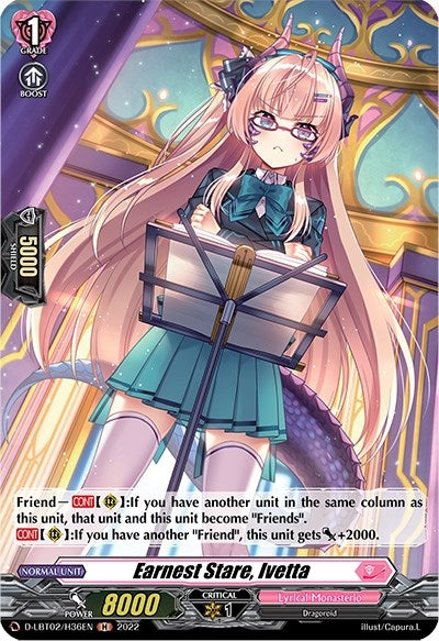 Image for Earnest Stare, Ivetta (Holo) (D-LBT02: Lyrical Monasterio ~It's a New School Term!~) (D-LBT02/H36EN) - Cardfight Vanguard