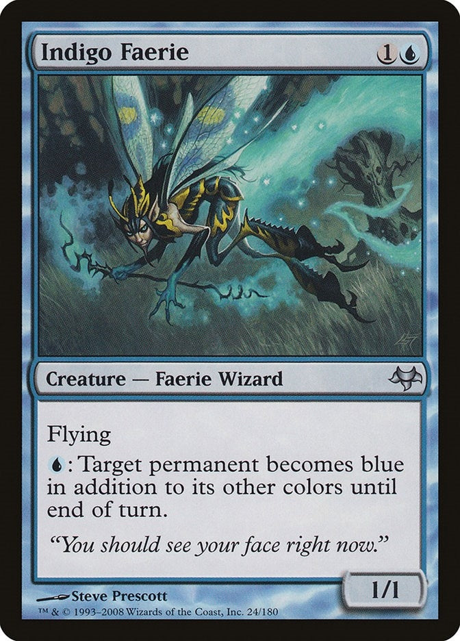 Image for Indigo Faerie (Eventide) (24) - Magic: The Gathering