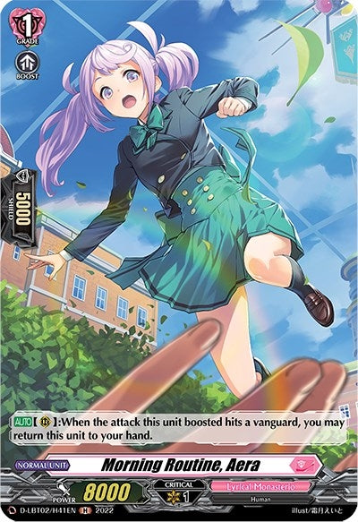 Image for Morning Routine, Aera (Holo) (D-LBT02: Lyrical Monasterio ~It's a New School Term!~) (D-LBT02/H41EN) - Cardfight Vanguard
