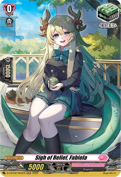 Image for Sigh of Relief, Fabiola (Holo) (D-LBT02: Lyrical Monasterio ~It's a New School Term!~) (D-LBT02/H50EN) - Cardfight Vanguard