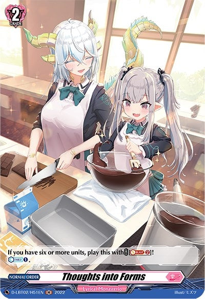 Image for Thoughts into Forms (Holo) (D-LBT02: Lyrical Monasterio ~It's a New School Term!~) (D-LBT02/0H51EN) - Cardfight Vanguard