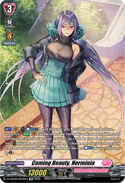 Image for Coming Beauty, Herminia (SP) (D-LBT02: Lyrical Monasterio ~It's a New School Term!~) (D-LBT02/SP02EN) - Cardfight Vanguard