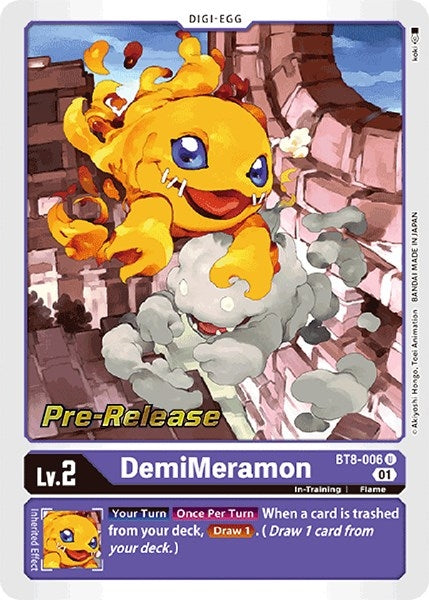 Image for DemiMeramon (BT08_PR) (BT8-006 U) - Digimon Card Game