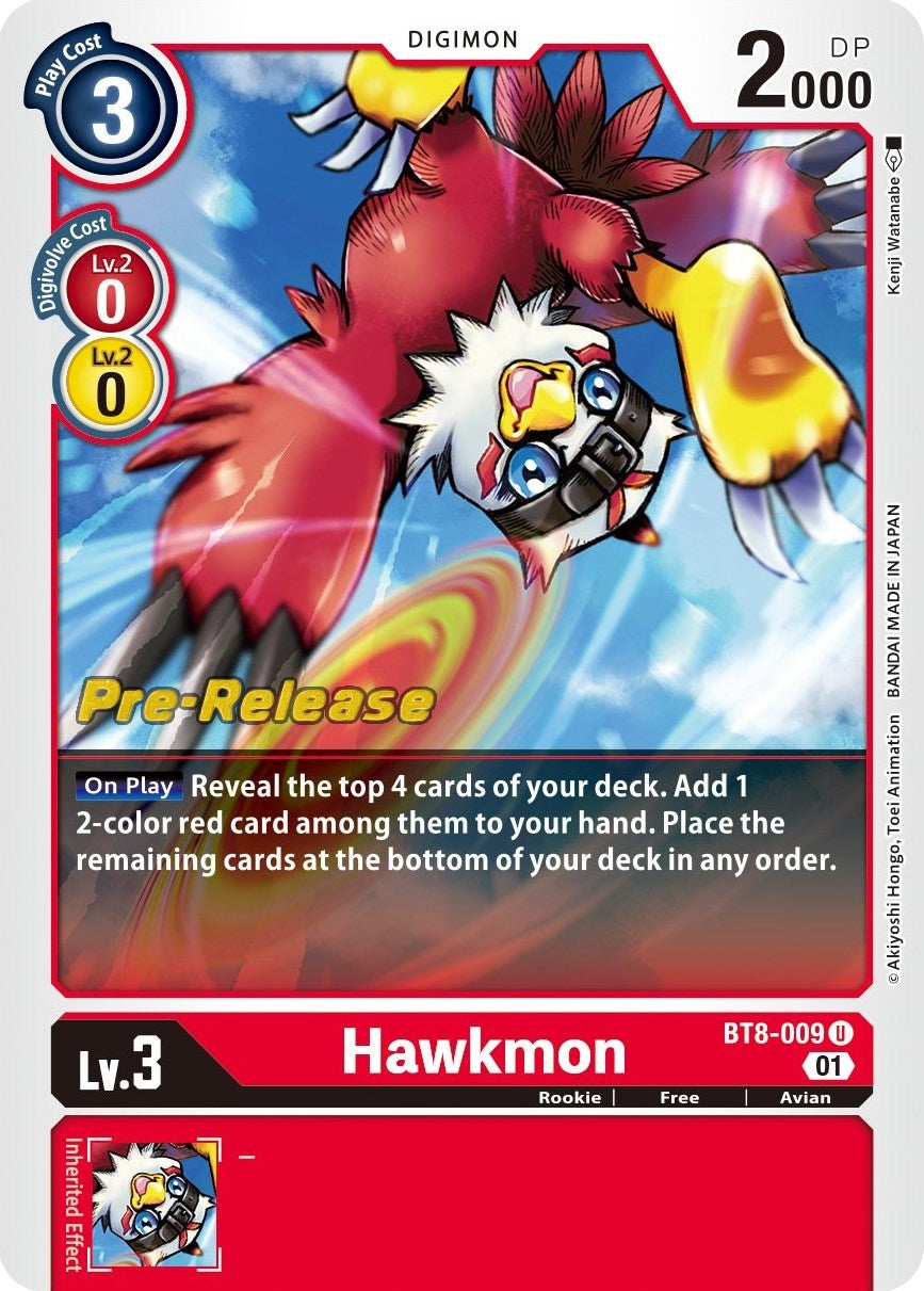 Image for Hawkmon (BT8-009 U) (BT08_PR) - Digimon Card Game