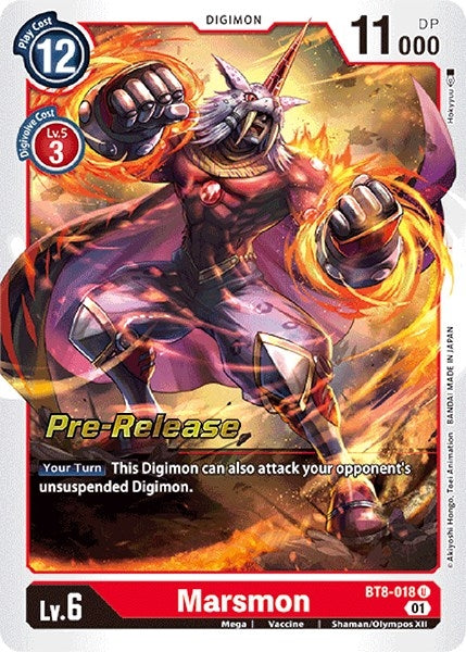 Image for Marsmon (BT8-018 U) (BT08_PR) - Digimon Card Game