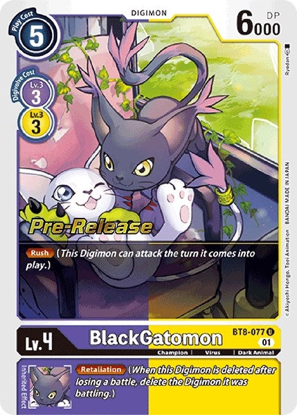 Image for BlackGatomon (BT08_PR) (BT8-077 U) - Digimon Card Game