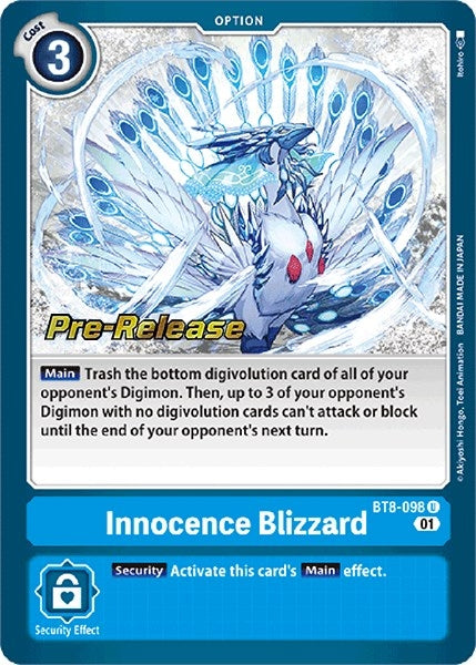 Image for Innocence Blizzard (BT08_PR) (BT8-098 U) - Digimon Card Game