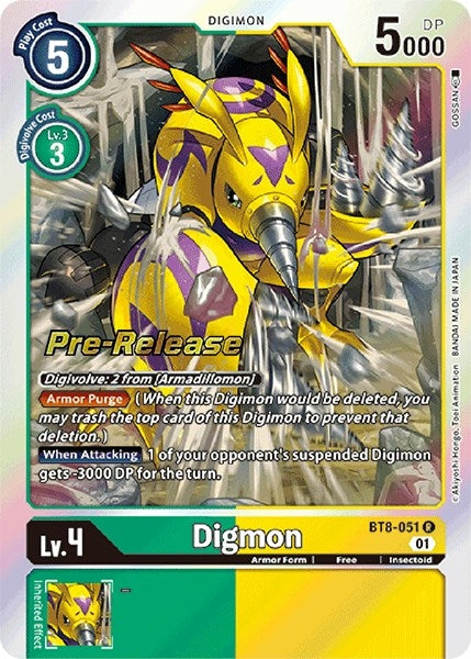 Image for Digmon (BT08_PR) (BT8-051 R) - Digimon Card Game
