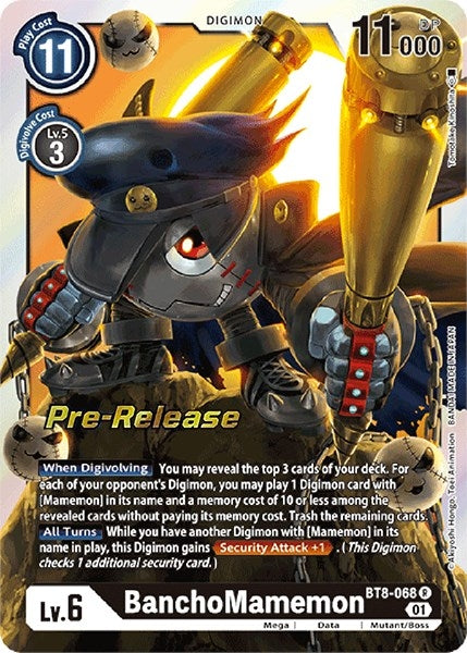 Image for BanchoMamemon (BT08_PR) (BT8-068 R) - Digimon Card Game