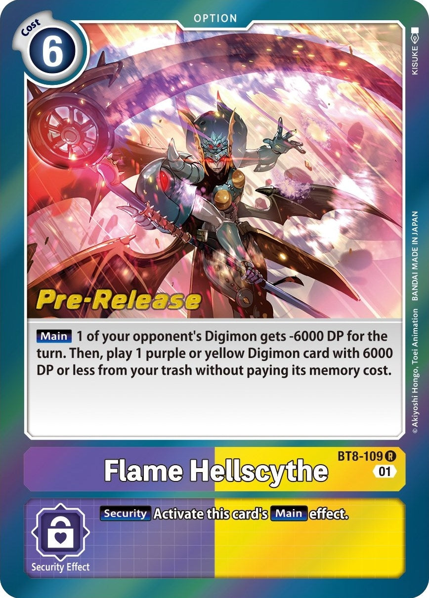 Image for Flame Hellscythe (BT08_PR) (BT8-109 R) - Digimon Card Game