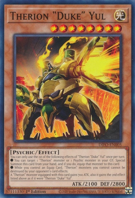 Image for Therion "Duke" Yul (Dimension Force) (DIFO-EN005) - YuGiOh