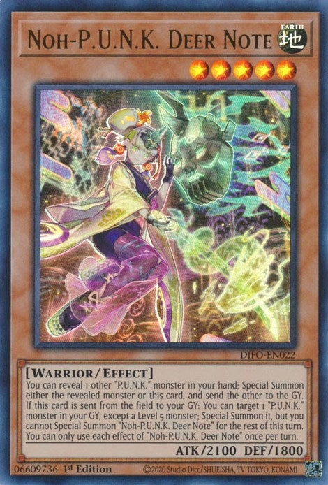 Image for Noh-P.U.N.K. Deer Note (Dimension Force) (DIFO-EN022) - YuGiOh