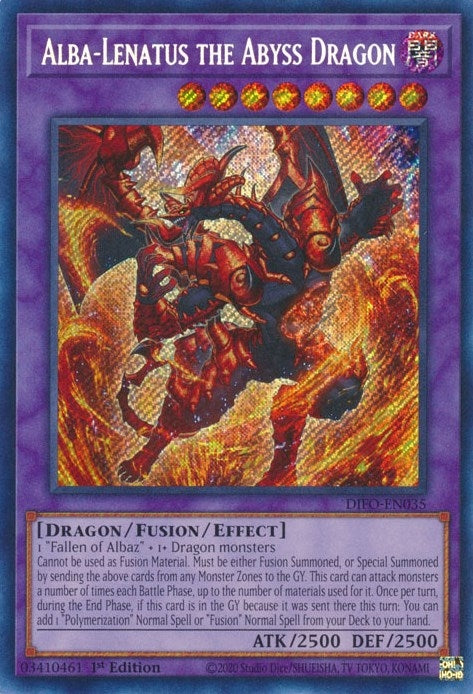 Image for Alba-Lenatus the Abyss Dragon (Dimension Force) (DIFO-EN035) - YuGiOh
