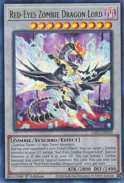 Image for Red-Eyes Zombie Dragon Lord (Dimension Force) (DIFO-EN039) - YuGiOh