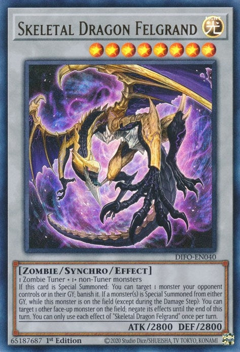 Image for Skeletal Dragon Felgrand (Dimension Force) (DIFO-EN040) - YuGiOh