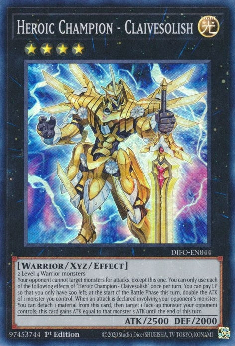 Image for Heroic Champion - Claivesolish (Dimension Force) (DIFO-EN044) - YuGiOh