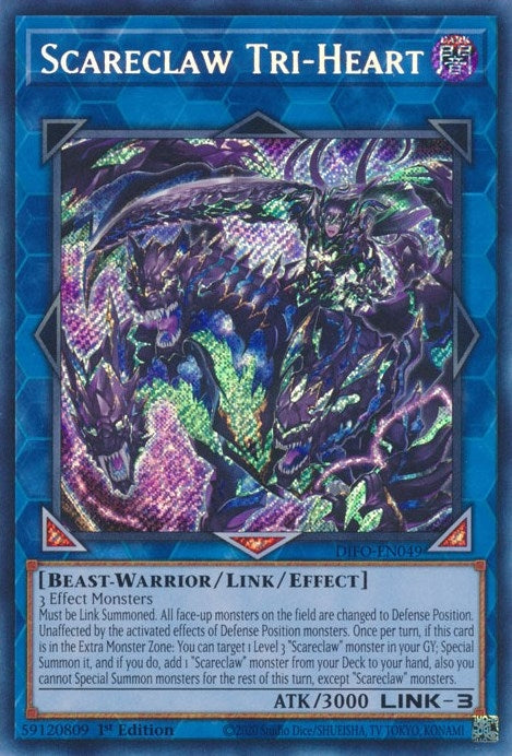 Image for Scareclaw Tri-Heart (Dimension Force) (DIFO-EN049) - YuGiOh