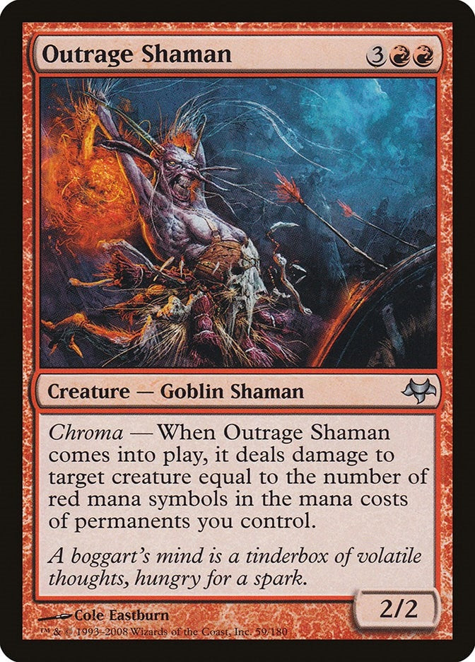 Image for Outrage Shaman (Eventide) (59) - Magic: The Gathering